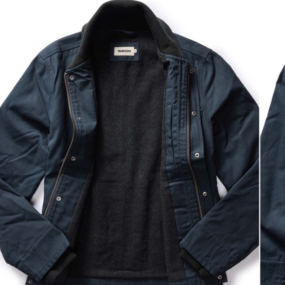 Taylor Stitch Deck Jacket Dark Navy Dry Wax Utility Jacket 42 - Picture 2 of 8